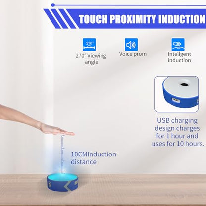 Sports Agility Light, Agility Training Light, USB Charging, Lasts 10 Hours, 10cm Height Sensing Distance, 4 Light Colors, 4 Modes, 270 Degree Viewable Angle Improve Reflex - color: Blue-6P