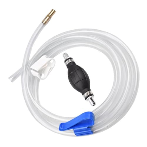 Manual Suction Hose Set for Car and Fish, Water Siphon Pump with Oil Guide Tube, Handheld Suction Hose for Vehicle and Aquarium Water Transfer