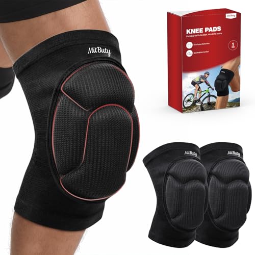 Protective Knee Pads for Men, Women & Kids – 1 Pair Thick Foam Cushioned Pads for Volleyball, Dance, Gardening, Wrestling & Kneeling – Durable Protection for Work & Sports (S: 12.5–15") - size: S: 12.5–15"