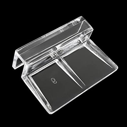 20 Pack Aquarium Lid Clips DIY Aquarium Lid Holder Clear Acrylic Fish Tank Support 6MM Aquarium Glass Holder(6MM) - size: 6MM