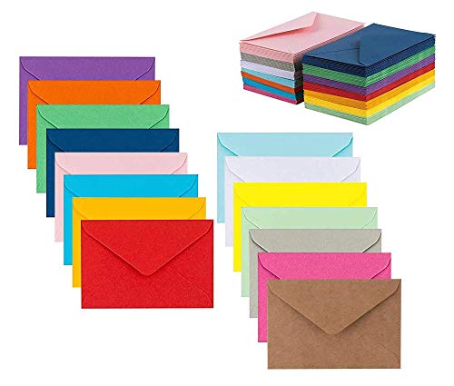 Colorful Self-Seal Envelopes 5" x 7" Assorted Colors 105 Pack Envelopes for Invitations, Birthday, Graduation, Baby Shower, Greeting Card…