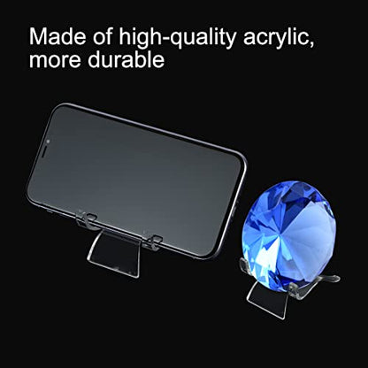 (24 PCS）Display Stand,Acrylic Rock Display stands,Clear Display Easel Stands Pedestal for Crystal Geodes Rock Mineral Agate Fossil Coral crystal/gemstone Small Collectibles Display Stands (Small) - size: Small（24 Packs）