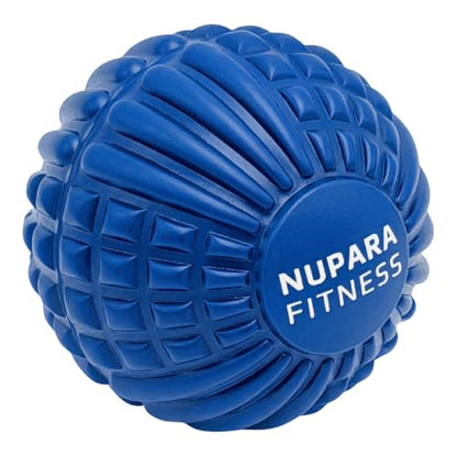 Massage Ball - Myofascial Release Ball for Recovery in Muscles, Shoulder, and Back. Trigger Point Massage and Pressure Point Therapy. (5-inch) - color: Blue