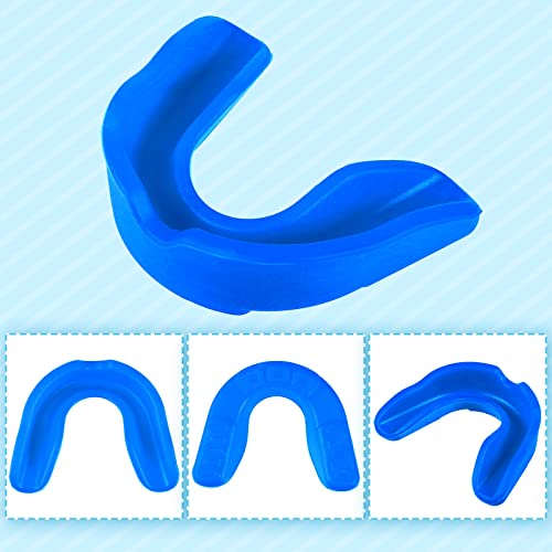 Sport Mouth Guards Gum Teeth Armor Game Guard for Boxing Basketball Football Hockey Karate Basketball Rugby Match - color: Lake Blue