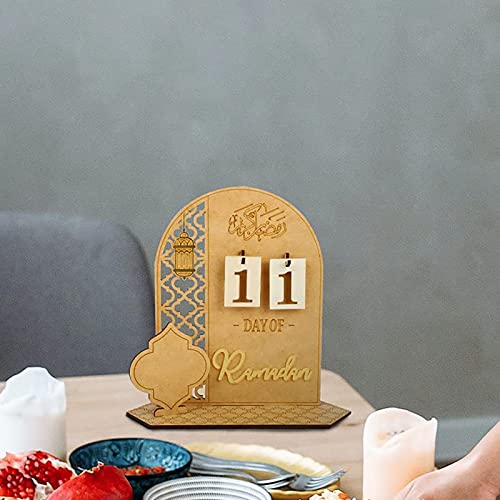 Ramadan Calendar, DIY Eid Mubarak Decorations, Ramadan Gifts, Ramadan Advent Calendar 2023 Decoration, Wooden Ramadan Countdown Calendar