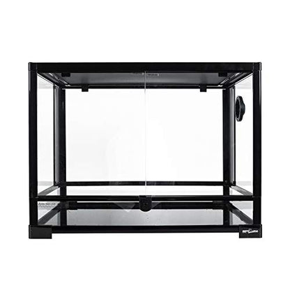 REPTI ZOO Large 34 Gallon Reptile Glass Tank,Front Opening Double Hinge Door 24" x 18" x 18", Screen Ventilation Terrarium (Backgrounds not Include) - size: 24" x 18" x 18"