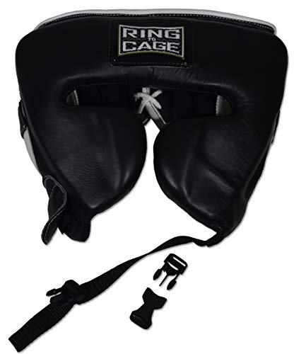 Ring to Cage 2.0 Japanese Style Leather Sparring Headgear - size: Medium(19” to 22” Head circumference)