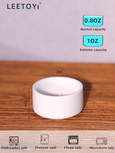 6 Pcs Spider Micro Ceramic Water Bowl, Mini Pet Dish for Spider (1 oz) - size: 1 oz