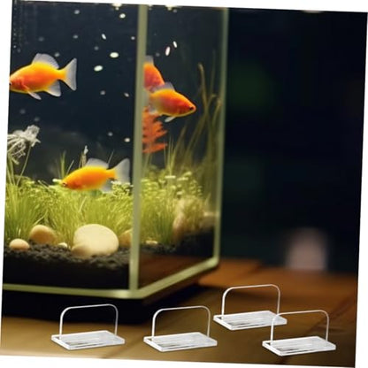 6pcs Aquarium Lid Handle Clear Acrylic Grip for Fish Tank Covers Replacement Parts for Aquariums Stable and Easy Installation and Reusable Fish Tank Supplies