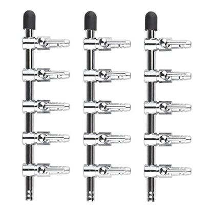 Aquarium Fish Tank Air Flow Control Lever Pump 5 Way Inline Manifold Air Flow Pump Tubing Splitter Lever Control Valve 3-Pack
