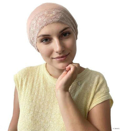 4Pack Women Hijab Undercap, Non Slip Hijab Cap, Solid Color Inner Under Scarf for Women