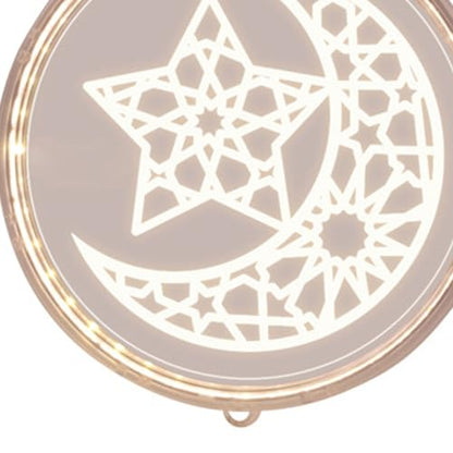 Star and Moon Light Garlands Ramadan Decorations Hanging Ambient Light High Brightness LED Decorative Moon Star Fairy Light for Wedding Party