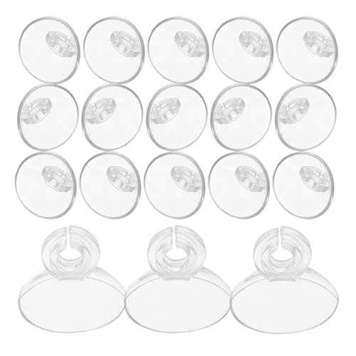 Luxshiny 20pcs Aquarium Suction Cup Clips Oxygen Tubing Holders Soft Flexible Air Hose Fixing Accessories for Fish Tank Air Pump Aquarium Use
