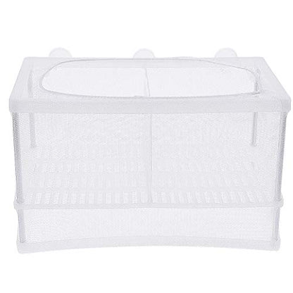 NGe Aquarium Fish Breeder Box, Rectangle Isolation Box, with Adjustable Position Isolation Panel, Hatching Box, Juvenile Fish Spawning Incubator Water Isolation Net Hatchery