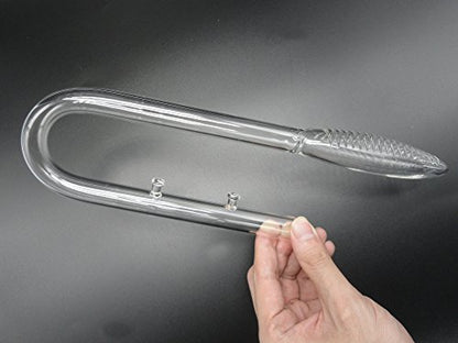 Violet Glass Inflow Pipe for Aquarium Planted Tank (17mm for 5/8''(16/22mm) tubing)