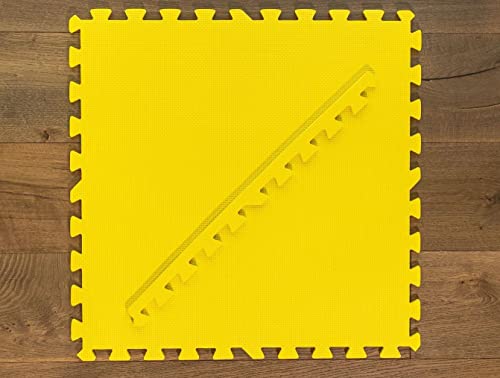 Square Brands Interlocking Foam Floor Tiles for MMA & Home Gym | Puzzle Foam Floor Mats | 3/8" Thick Exercise Mat