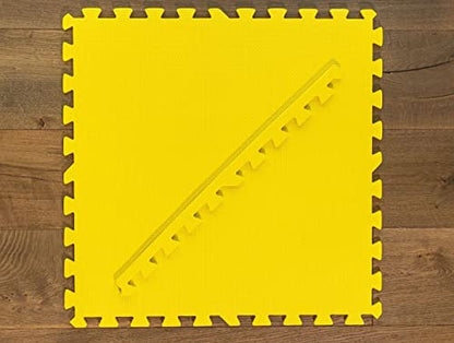 Square Brands Interlocking Foam Floor Tiles for MMA & Home Gym | Puzzle Foam Floor Mats | 3/8" Thick Exercise Mat