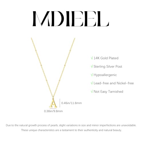 Initial Necklaces for Women Dainty 14k Gold Plated A-Z Letter Pendant Name Necklaces Cute Charm Choker Fashion Accessories Non Tarnish Trendy Jewelry Gift - color: Gold, style: D