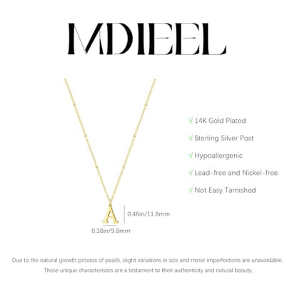 Initial Necklaces for Women Dainty 14k Gold Plated A-Z Letter Pendant Name Necklaces Cute Charm Choker Fashion Accessories Non Tarnish Trendy Jewelry Gift - color: Gold, style: K