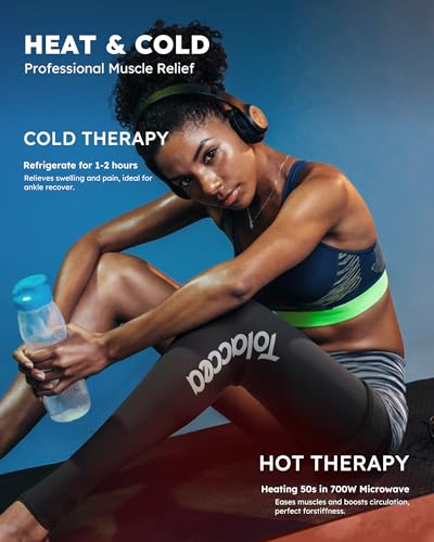 Full Leg Ice Pack Wrap with 360° Coverage with Strap for Muscle Recovery After Exercise, Ice Pack Wrap Around Entire Leg for Pain Relief, Foot Calf and Thigh Legs Shins Hamstrings (universal) - size: universal
