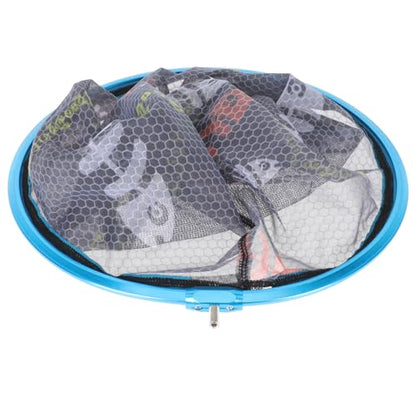 VILLCASE Replacement Fishing Net Head, Wear-Resist Fish Catching Net, 35cm Diameter Deep Round Mesh, Portable Fishing Supplies for Landing and Catching Fish Random Color