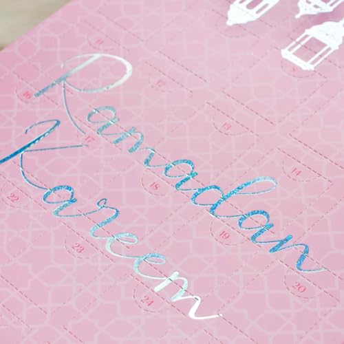 Ramadan Chocolate Countdown Calendar - Pink & Glitter