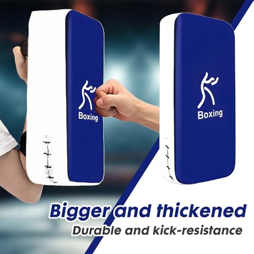 LuiceABC One Karate Taekwondo Boxing Kick Punch Adjustable Soft Shield Durable Training Pad for Boxing, Training and Protecting Your Palm, Wrist and Decreasing The Shock - color: Blue