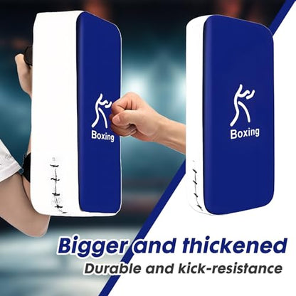 LuiceABC One Karate Taekwondo Boxing Kick Punch Adjustable Soft Shield Durable Training Pad for Boxing, Training and Protecting Your Palm, Wrist and Decreasing The Shock - color: Blue