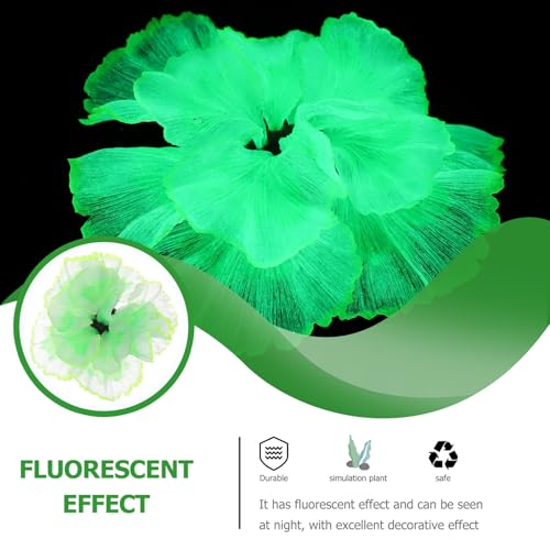 Yardwe Artificial Silicone Aquatic Plant Mini Fish Tank Decoration Lifelike Water Grass for Aquarium Landscape and Fish Pond Ornament
