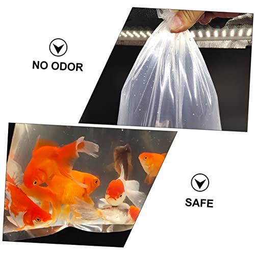 STOBAZA 50Pcs Leak-proof Fish Transport Bags Plastic Oxygen Shipping Bags for Live Fish Creative Packing for Aquatic Transport