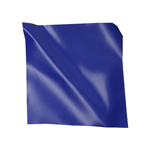 Canvas Fish Pond, Modern Blue Aquarium Fish Water Tank Cuboid Ornamental Swimming Pool Koi Breeding Pond with Drain Valve, Foldable Water Storage Pond Temporary Holding Viewing Canvas Fish Pond