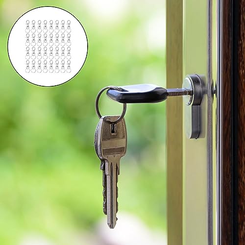 160pcs Rotation Lobster Claw Clasps Set Key Rings Swivel Keychain Accessories for Bags and DIY Projects