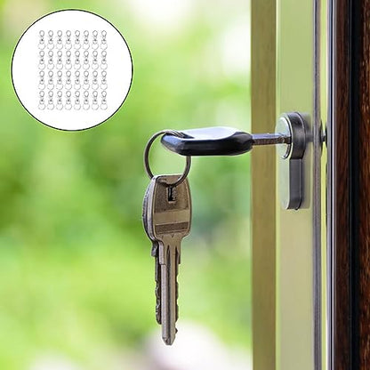 160pcs Rotation Lobster Claw Clasps Set Key Rings Swivel Keychain Accessories for Bags and DIY Projects