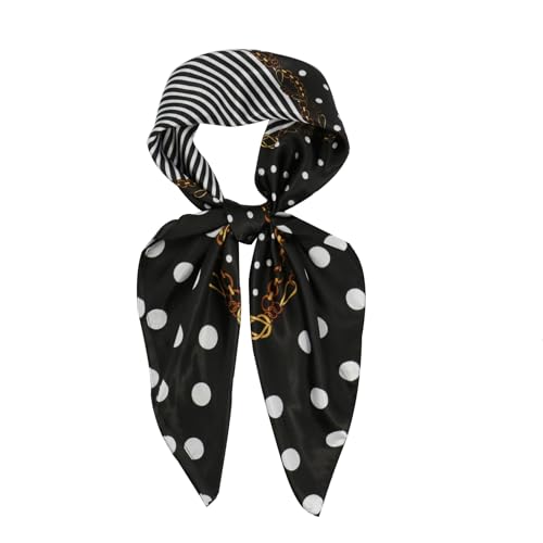 vimate 35" Square Silk Like Head Scarf - Women's Fashion Satin Scarf Bandana for Hair Wrapping at Night. - color: H1#. Style--132