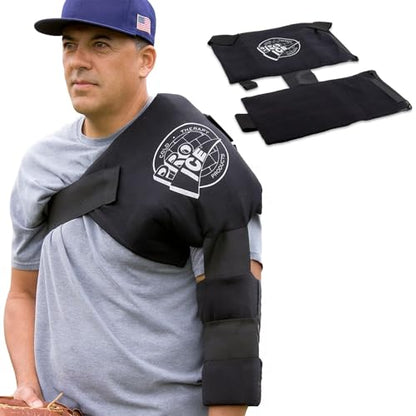 Pro Ice Premium XL Size Ice Cold Therapy Wrap for Shoulder, Elbow and Arms - Ice Pack for Rotator Cuff Relief- Adult Pain Joint Support for Left & Right Arms - PI 240