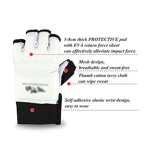 Taekwondo Palm and Foot Protector Karate Gloves - size: Small
