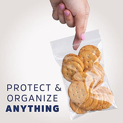 Clear Plastic Reclosable Zip Bags - Bulk GPI Case of 1000, 4" x 6" 2 mil Thick Strong & Durable Poly Baggies With Resealable Zip Top Lock For Travel, Storage, Packaging & Shipping. - size: 4" x 6"