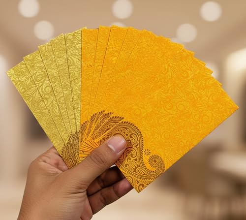 eSplanade Money Gift Envelopes Lifafa - Multi Color Pack of 50 - Perfect for Weddings, Invitations, Photos, Graduation, Baby Shower