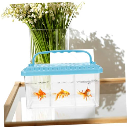TOYANDONA Transparent Fish Breeding Tank Isolation Box Removable Divider for Betta Fish Safe Feeding System for Breeding and Isolation Aquariums