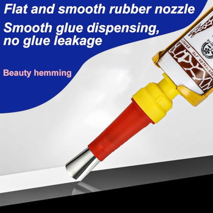 32PCS Caulk Finisher Kit Stainless Steel Caulk Gun Tips Reusable Caulking Nozzle Coating with Connector Replacement Rubber Nozzle Caulking Tool Kit
