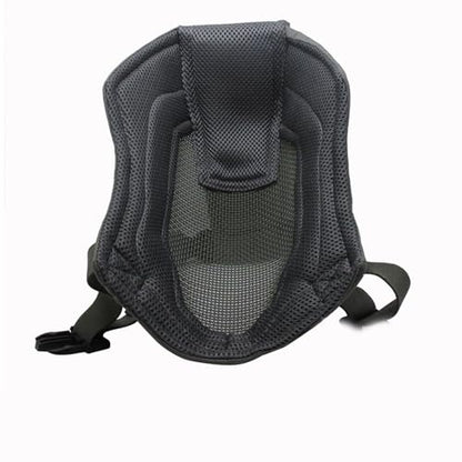 Breathable Total Faces Cover with Reinforced Steel Net Fencing Guard for Improved During Athletic Competition Strong Strength Fencing Guard - color: Gray