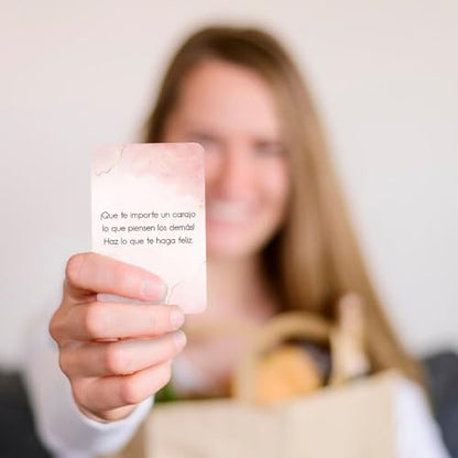 Spanish Positive Affirmation Cards for Women | Woman Daily Motivations | Mindfulness, Inspiration and Meditation Deck | Ideal for Moms, Daughters - style: women