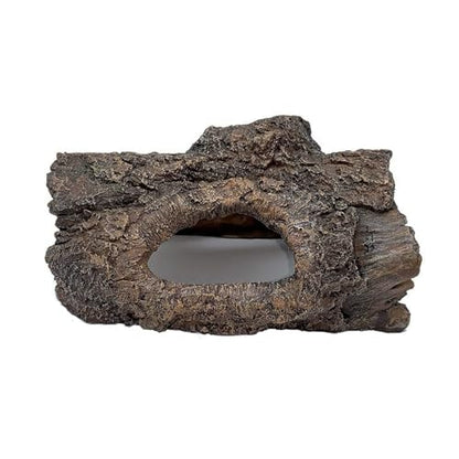 Tfwadmx Aquarium Decoration Cave Resin Hollow Tree Trunk Log Terrarium Ornament Fish Tank Hideout for Betta Cichlid Shrimp Small Reptile Gecko
