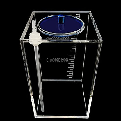 dosing Container,Aquarium Air Pump Accessories,dosing Pump Liquid containers Liquid srorage Bucket Made of acryli,Reservoir (1.5L/0.4gal Blue lid) - size: 1.5L 1grid blue lid