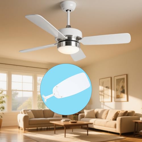 Ceiling Fan Blade Arms Replacement Kit White Fan Brackets Mounting Kit for Replacing The Worn Blades Easy to Install Bracket Accessories