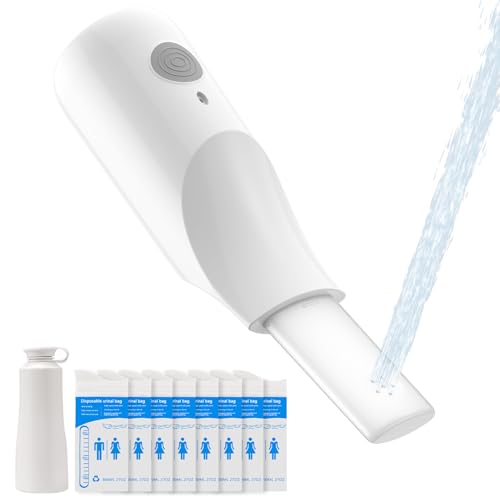 POCALAND Portable Travel Bidet & 8 PCS Disposable Urine Bag for Travel for Women/Men, for Camping, Traffic Jams