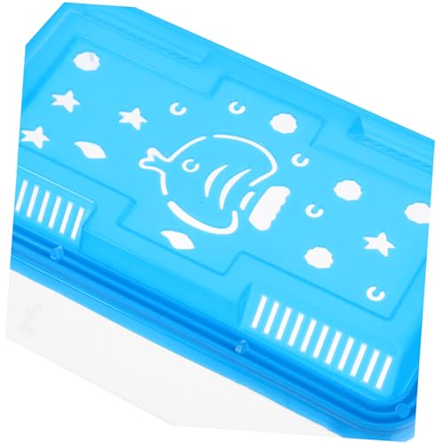 4Pcs Transparent Mini Fish Breeding Box with Handle Lightweight Aquarium Carrier for Small Pets for Fish Turtles Reptiles and Hamsters Easy Viewing and Transport