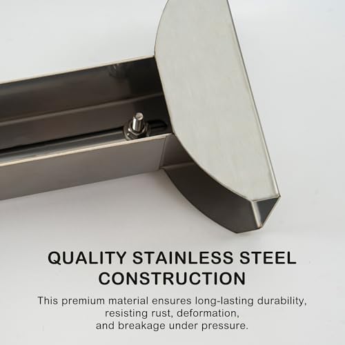 Stainless Steel Bracket for 15cm Sensory Bubble Tube & Aquarium Lamps - Adjustable Dual-Rail Holder with Spill-Proof Base, Child-Safe for Sensory Rooms, Schools, Daycare