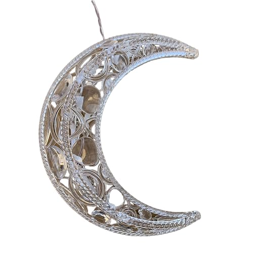 Moon and Star String Curtain Lights, Warm White
