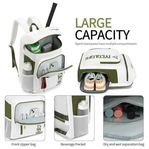 gym duffel bag backpack wrestling bag with shoe compartment 4 kinds of back method waterproof sports walking laptop - color: D-green